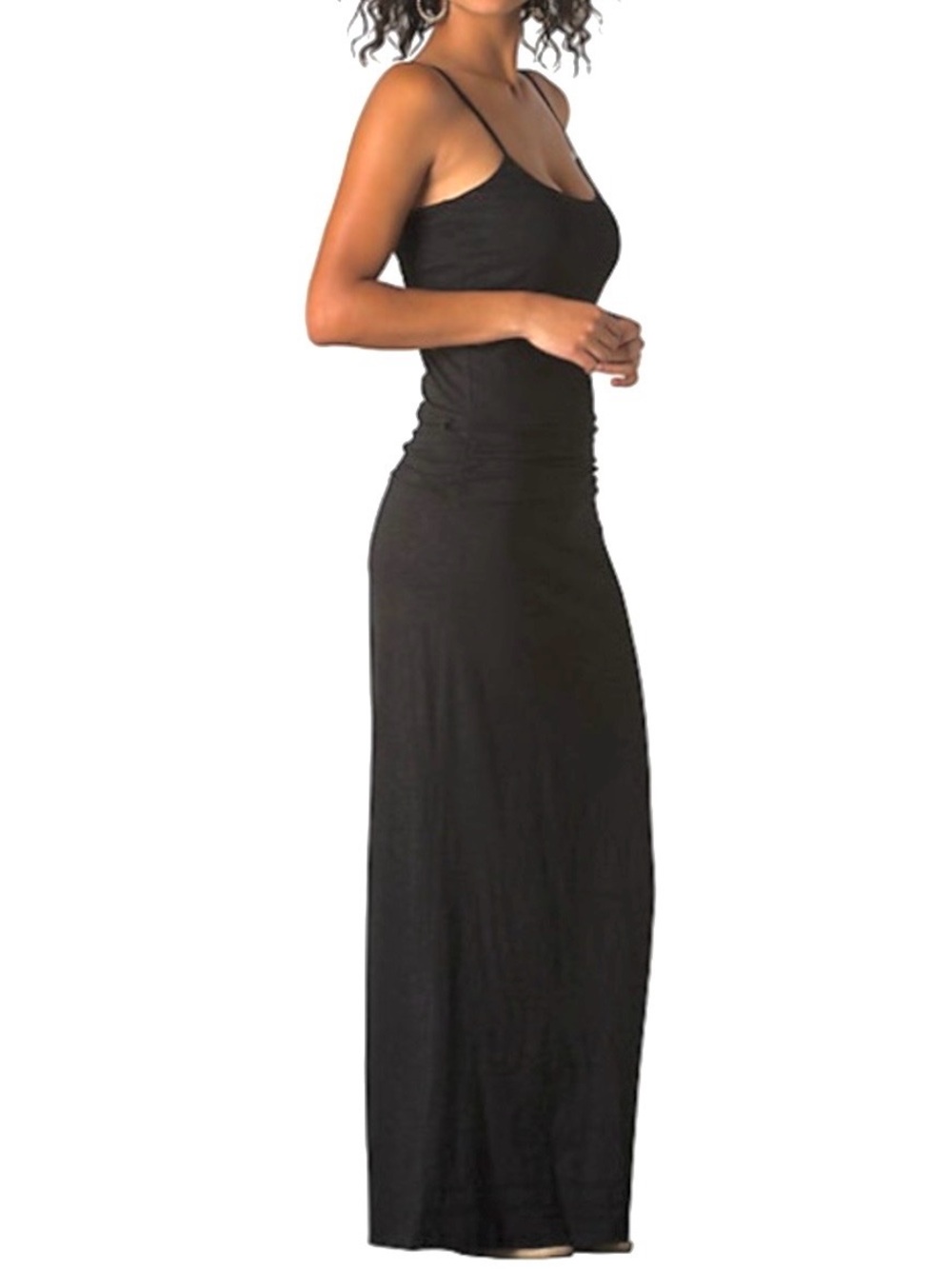 TOAD & CO BLACK SPACE DYE LONG ISLAND COMFORT GORPCORE MAXI DRESS NEW! SzS